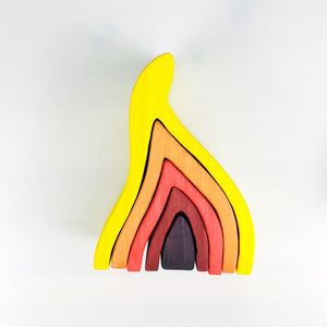 Fire - Rainbow wooden toys - Wood N Toys