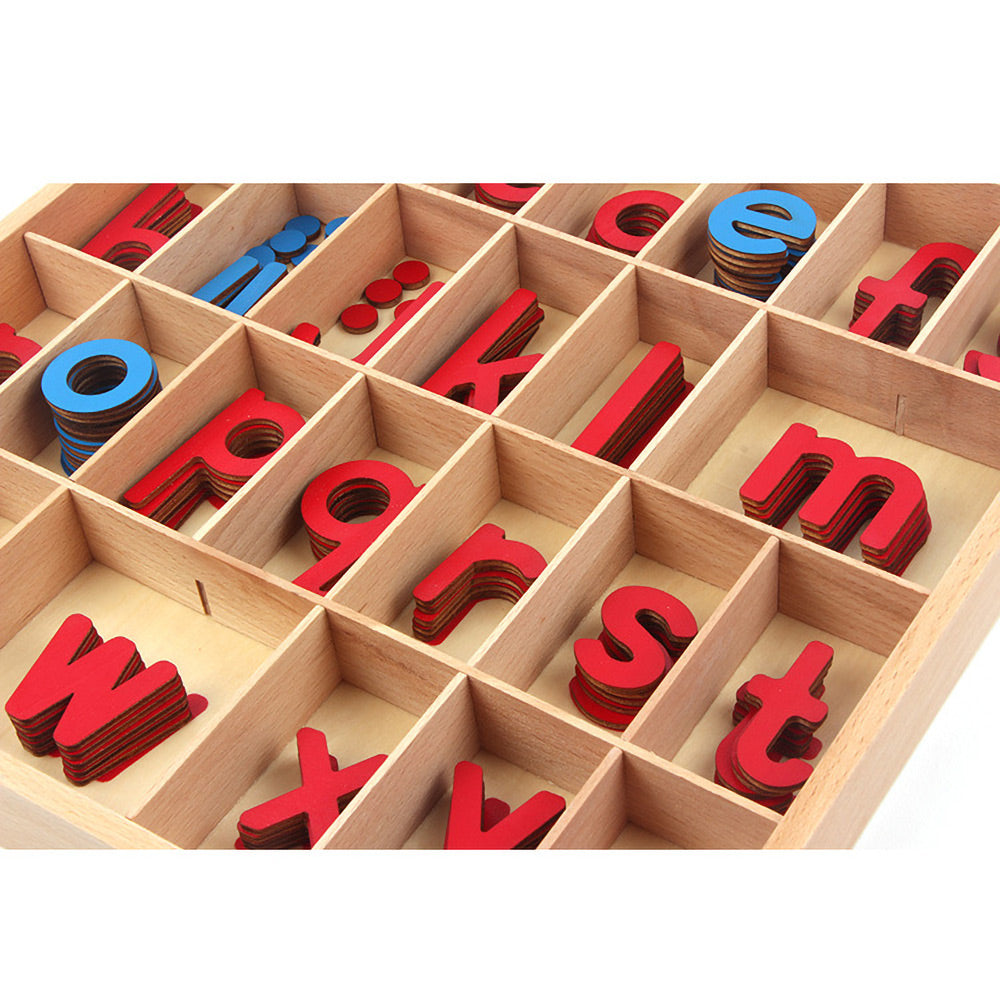 Montessori Movable Alphabet, Montessori Wood Alphabet