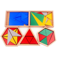 Load image into Gallery viewer, Constructive Triangles - Montessori Sensorial - Wood N Toys