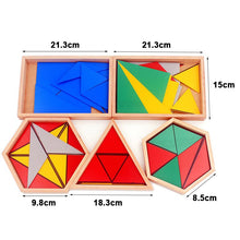 Load image into Gallery viewer, Constructive Triangles - Montessori Sensorial - Wood N Toys
