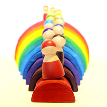 Load image into Gallery viewer, Rainbow Wooden friends - Educational toy - Wood N Toys