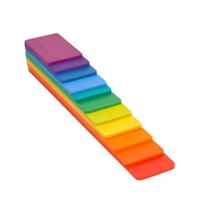 Wooden rainbow stacking rectangle - Wood N Toys