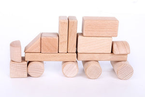 Set of Wooden Blocks - Educational toy - Wood N Toys