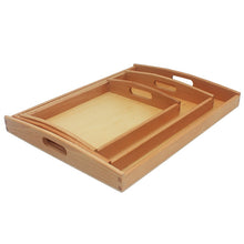 Load image into Gallery viewer, Wooden tray - Presentation Material - Wood N Toys
