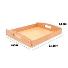 Load image into Gallery viewer, Wooden tray - Presentation Material - Wood N Toys