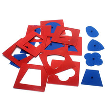 Load image into Gallery viewer, Metal inset shapes - Montessori Language - Wood N Toys