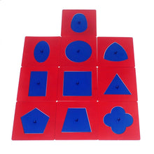 Load image into Gallery viewer, Metal inset shapes - Montessori Language - Wood N Toys
