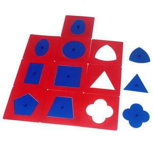 Metal inset shapes - Montessori Language - Wood N Toys