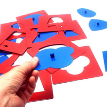 Load image into Gallery viewer, Metal inset shapes - Montessori Language - Wood N Toys