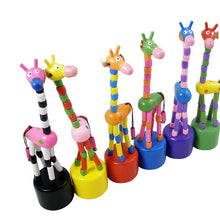 Load image into Gallery viewer, Wooden mobile giraffe - Toddler - Wood N Toys