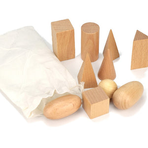 Geometrics wooden solids - Montessori material - Wood N Toys
