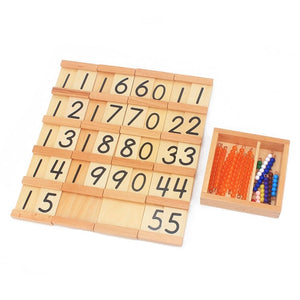 Seguin board & beads bars - Montessori material - Wood N Toys