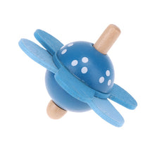 Load image into Gallery viewer, Wooden flower spinning tops - Wood N Toys