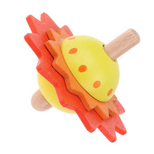 Load image into Gallery viewer, Wooden flower spinning tops - Wood N Toys