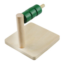 Load image into Gallery viewer, Wooden Disc on horizontal dowel - Toddler Montessori - Wood N Toys