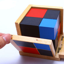 Load image into Gallery viewer, Binomial wooden cube - Montessori Material - Wood N Toys