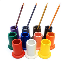 Load image into Gallery viewer, Wooden pencil holder - Language Montessori - Wood N Toys