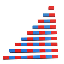 Load image into Gallery viewer, Wooden number rods - Montessori mathematics - Wood N Toys