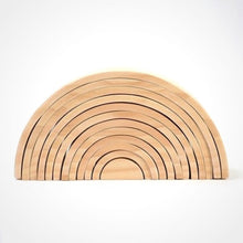Load image into Gallery viewer, Natural wooden rainbow - Educational material - Wood N Toys