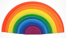 Load image into Gallery viewer, Wooden Rainbow semi circle  - Educational toy - Wood N Toys