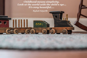 Wooden train citation | Wood and Toys