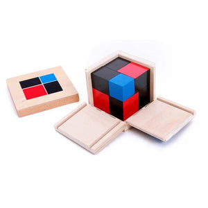 Binomial wooden cube - Montessori Material - Wood N Toys