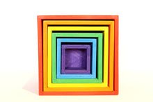 Load image into Gallery viewer, Wooden rainbow stacking boxes - Educational toy - Wood N Toys