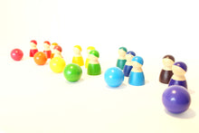 Load image into Gallery viewer, Wooden rainbow balls - Educational toy - Wood N Toys
