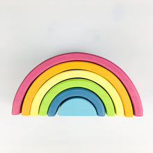 Load image into Gallery viewer, Toddler Rainbow stacker - Pastel - Wood N Toys
