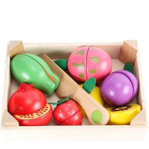 Wooden play food set - Educational toy - Wood N Toys