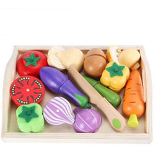 Load image into Gallery viewer, Wooden play food set - Educational toy - Wood N Toys