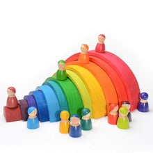 Load image into Gallery viewer, Wooden rainbow stacker - Educational toys - Wood N Toys
