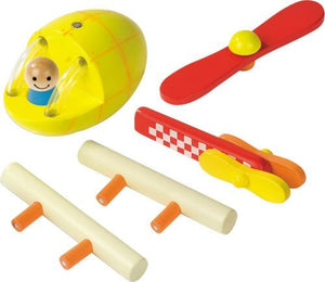 Wooden Magnetic Rocket / Plane / Helicopter - Wood N Toys