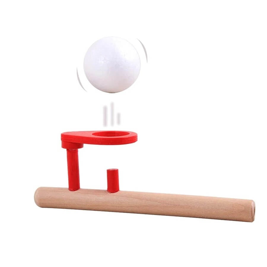 Wooden blowing ball game - Wood N Toys
