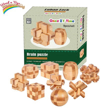 Load image into Gallery viewer, 3D Wooden brain set puzzle - Wood N Toys