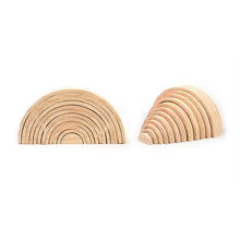 Load image into Gallery viewer, Semi circle natural wood - Educational material - Wood N Toys
