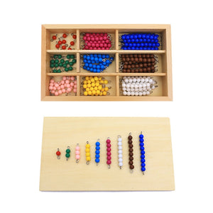 Multiplication beads box - Montessori material - Wood N Toys
