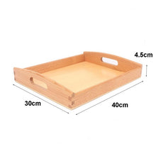 Load image into Gallery viewer, Wooden tray - Presentation Material - Wood N Toys