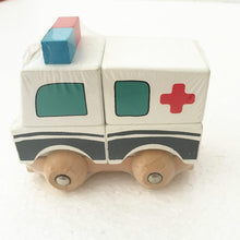 Load image into Gallery viewer, Wooden stacking cars - Toddler toy - Wood N Toys