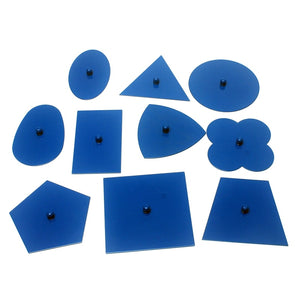 Metal inset shapes - Montessori Language - Wood N Toys