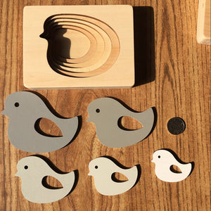 Wooden embedded puzzle - Toddler Educational - Wood N Toys