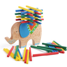 Load image into Gallery viewer, Camel &amp; Elephant wooden tower - Educational toy - Wood N Toys