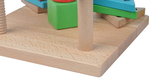Wooden geometrical shapes sorter - Educational toy - Wood N Toys