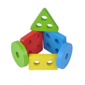 Geometric shapes sorter - Educational toy - Wood N Toys