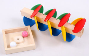 The slide tree / marble run - Educational toy - Wood N Toys