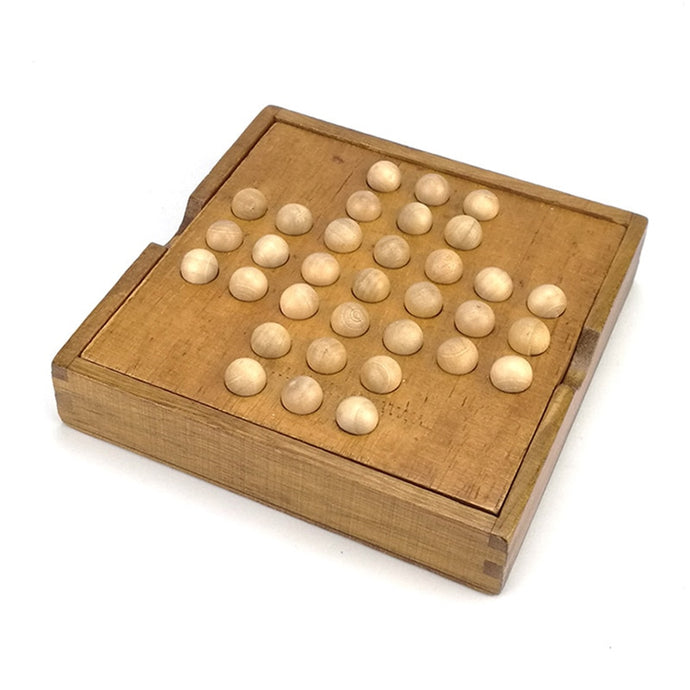 Solitaire with storage - board game - Wood N Toys