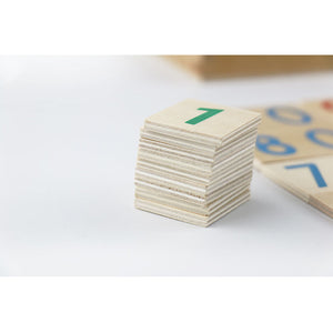 Number cards / Decimal System - Montessori mathematics - Wood N Toys