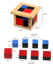 Load image into Gallery viewer, Binomial wooden cube - Montessori Material - Wood N Toys