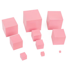 Load image into Gallery viewer, The pink tower - Montessori Sensorial - Wood N Toys