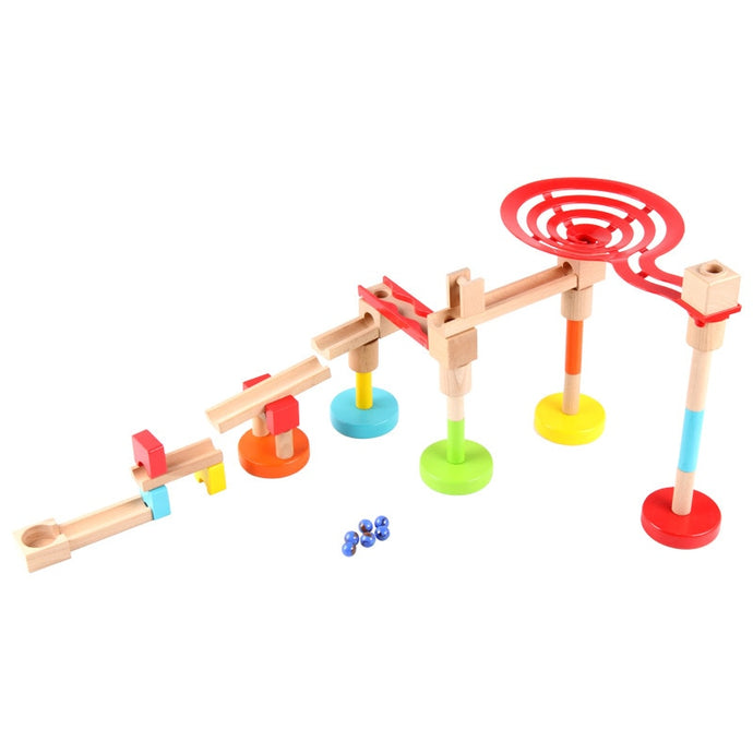 Wooden Marble run - Educational toy - Wood N Toys